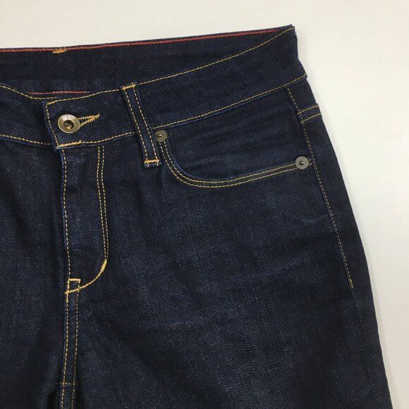 RALEIGH Hand Crafted North Carolina US Dark Wash Straight Leg 5 Pocket Jeans - Picture 6 of 16